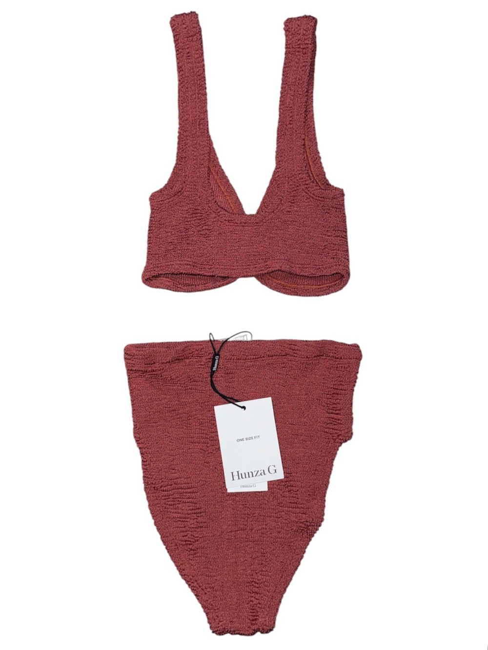 HUNZA G  Nadine Two-Piece Swimsuit - Picture 4 of 5